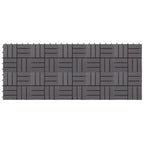 Vidaxl terrastegels 10 st 30x30 cm massief acaciahout greywash