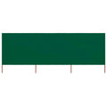 Vidaxl windscherm 3-panelen 400x80 cm stof groen