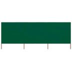 Vidaxl windscherm 3-panelen 400x80 cm stof groen
