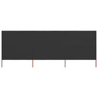 Vidaxl windscherm 3-panelen 400x80 cm stof antraciet