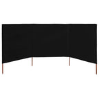 Vidaxl windscherm 3-panelen 400x120 cm stof zwart