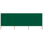 Vidaxl windscherm 3-panelen 400x160 cm stof groen