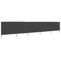 Vidaxl windscherm 5-panelen 600x80 cm stof antraciet