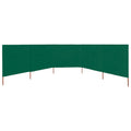 Vidaxl windscherm 5-panelen 600x120 cm stof groen