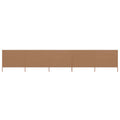 Vidaxl windscherm 5-panelen 600x120 cm stof taupe