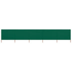 Vidaxl windscherm 5-panelen 600x160 cm stof groen