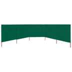 Vidaxl windscherm 5-panelen 600x160 cm stof groen