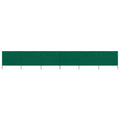 Vidaxl windscherm 6-panelen 800x120 cm stof groen