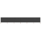 Vidaxl windscherm 6-panelen 800x120 cm stof antraciet