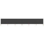 Vidaxl windscherm 6-panelen 800x160 cm stof antraciet