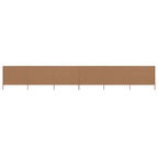 Vidaxl windscherm 6-panelen 800x160 cm stof taupe