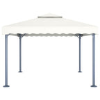 Vidaxl prieel 400x300 cm aluminium crème