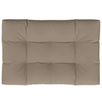 Vidaxl palletkussen 120x80x12 cm stof taupe
