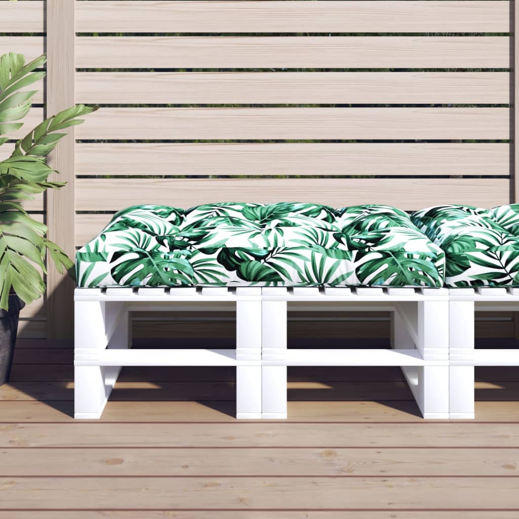 Vidaxl palletkussen 120x80x12 cm stof groen