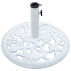 Vidaxl parasolvoet 12 kg 48 cm gietijzer wit