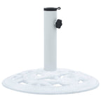 Vidaxl parasolvoet 9 kg 40 cm gietijzer wit