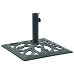 Vidaxl parasolvoet 12 kg 49 cm gietijzer groen