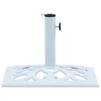 Vidaxl parasolvoet 12 kg 49 cm gietijzer wit