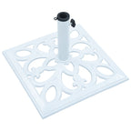 Vidaxl parasolvoet 12 kg 49 cm gietijzer wit