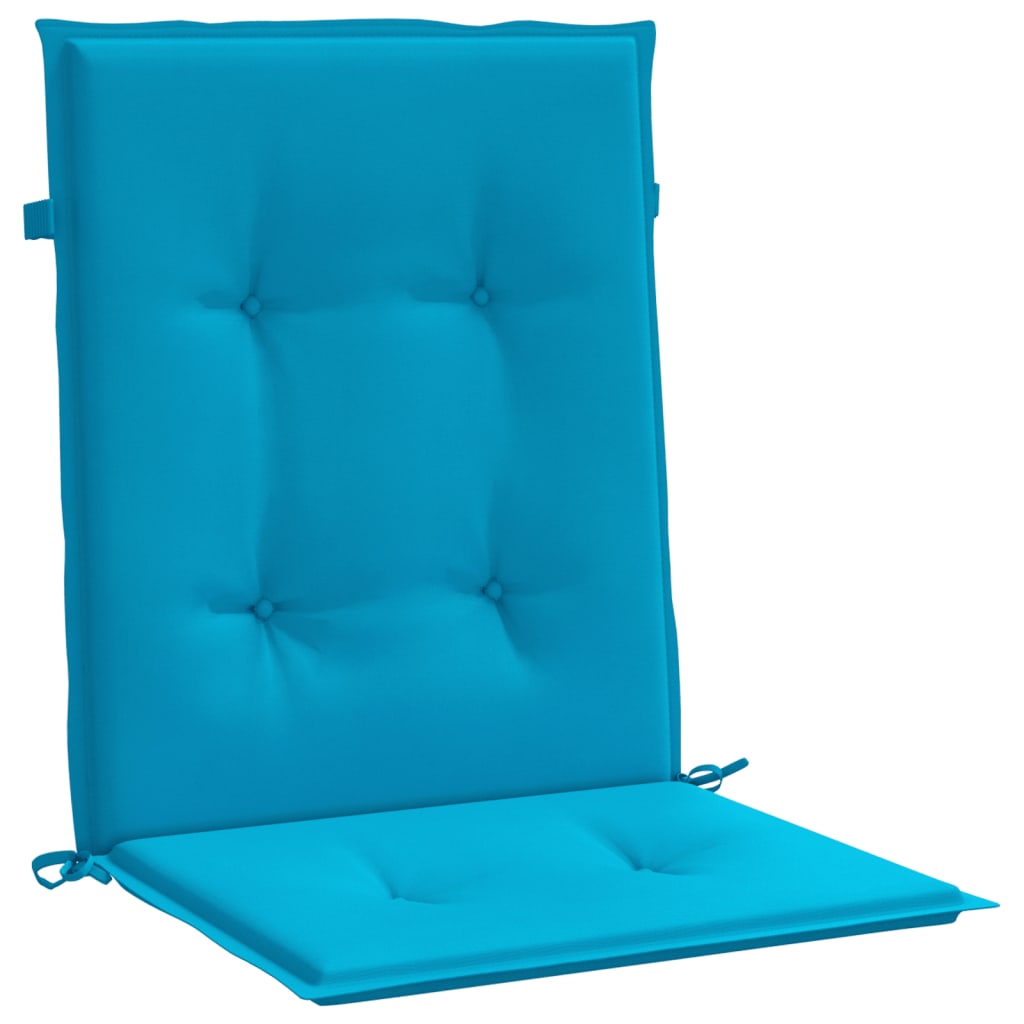 Vidaxl tuinstoelkussens lage rug 2 st 100x50x3 cm oxford stof blauw