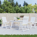 Vidaxl tuinstoelkussens 4 st 40x40x4 cm oxford stof crèmekleurig