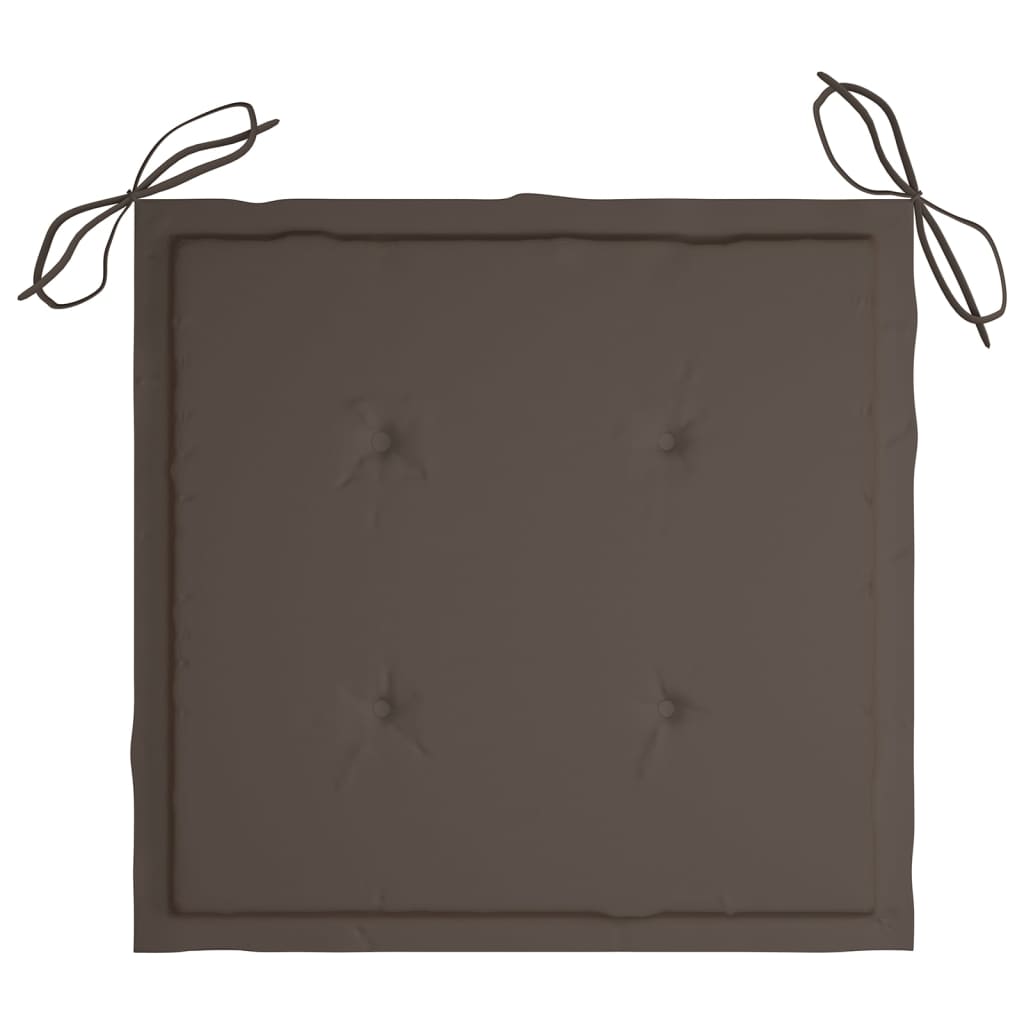 Vidaxl tuinstoelkussens 4 st 40x40x4 cm oxford stof taupe