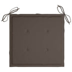 Vidaxl tuinstoelkussens 4 st 40x40x4 cm oxford stof taupe