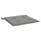 Vidaxl tuinstoelkussens 2 st 50x50x4 cm stof grijs