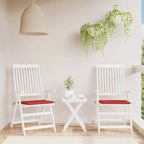Vidaxl tuinstoelkussens 2 st 50x50x4 cm stof rood