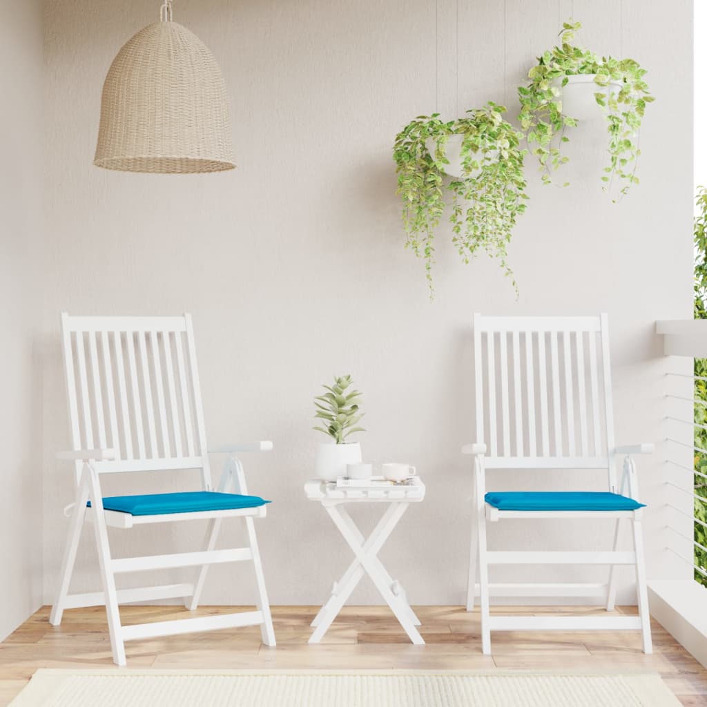 Vidaxl tuinstoelkussens 2 st 50x50x4 cm stof blauw