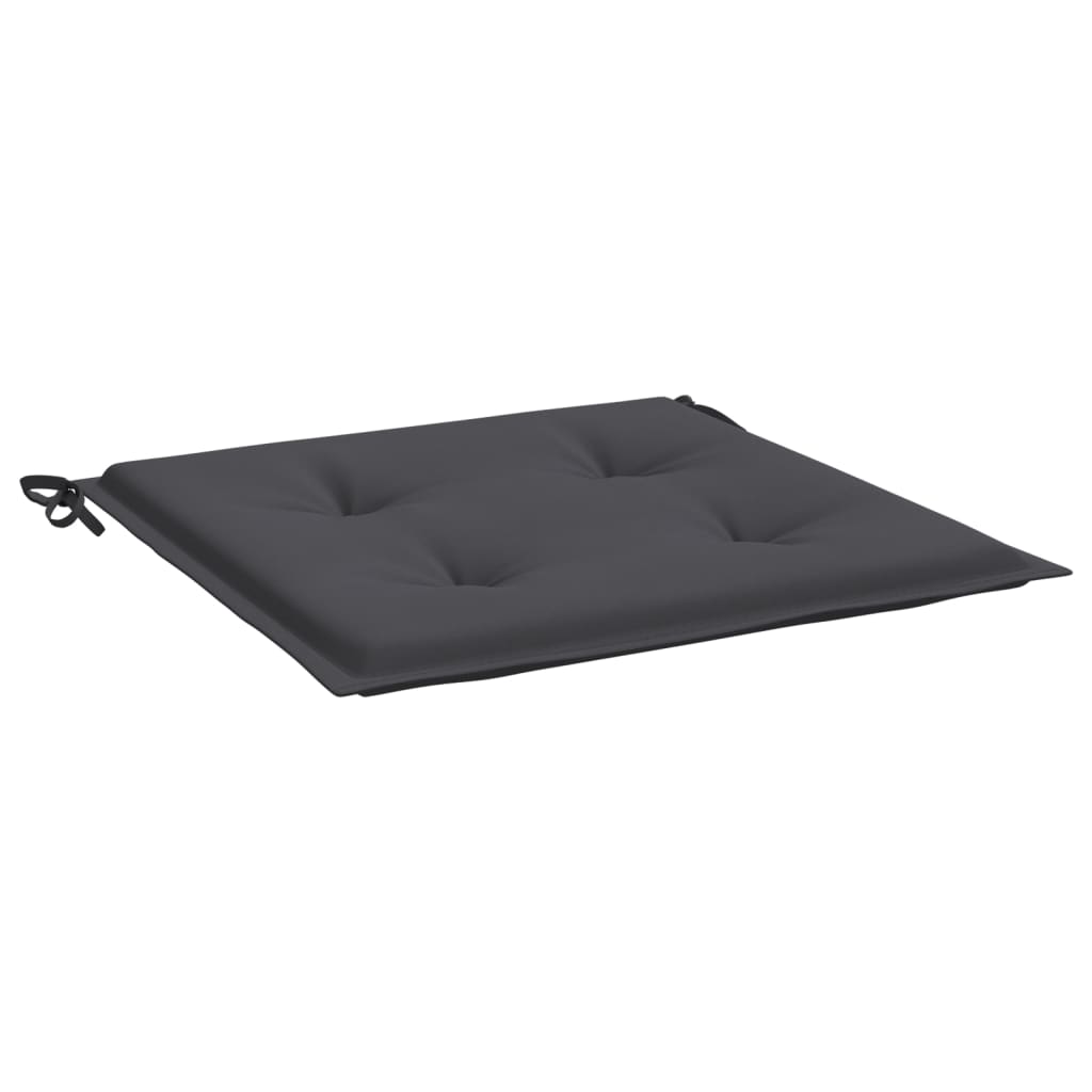 Vidaxl tuinstoelkussens 2 st 50x50x4 cm oxford stof antracietkleurig