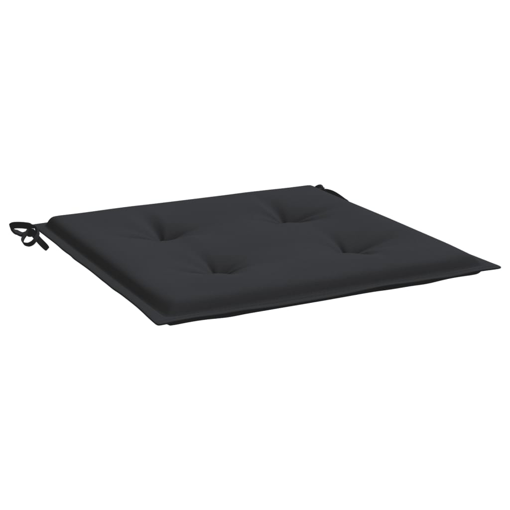 Vidaxl tuinstoelkussens 2 st 50x50x4 cm oxford stof zwart