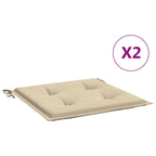 Vidaxl tuinstoelkussens 2 st 50x50x4 cm oxford stof beige