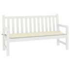 Vidaxl tuinbankkussen 200x50x4 cm oxford stof crèmekleurig