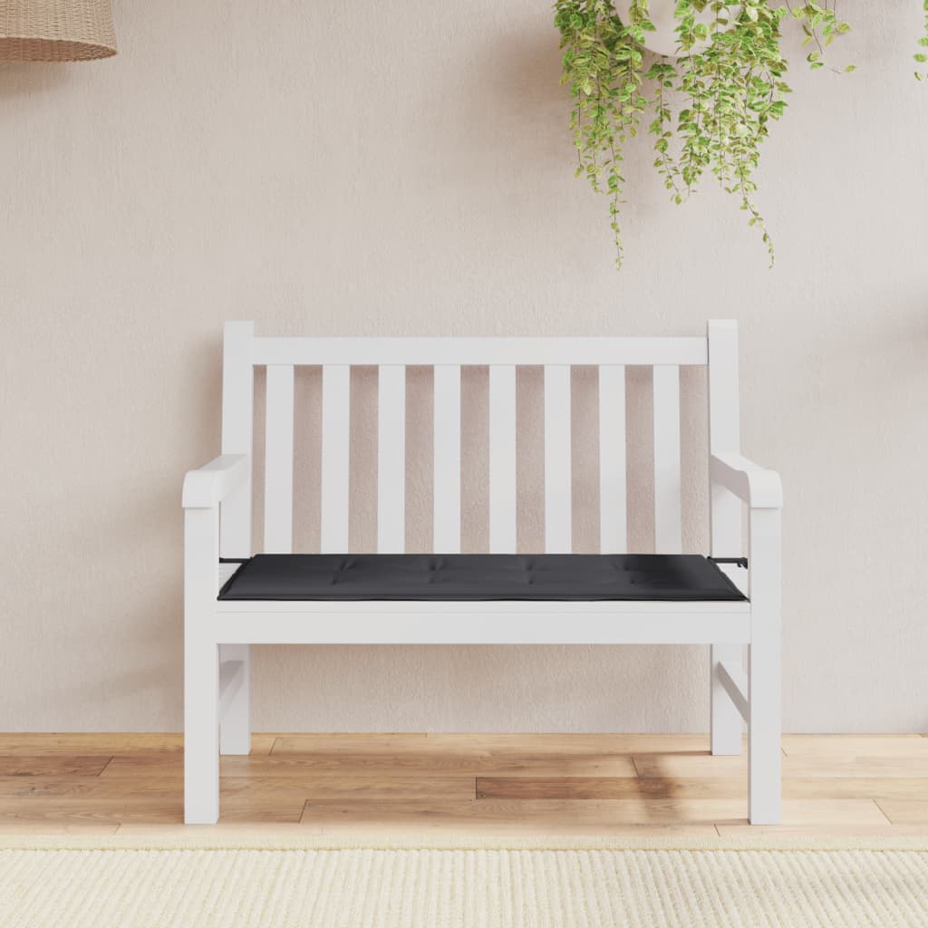 Vidaxl tuinbankkussen 100x50x4 cm oxford stof zwart