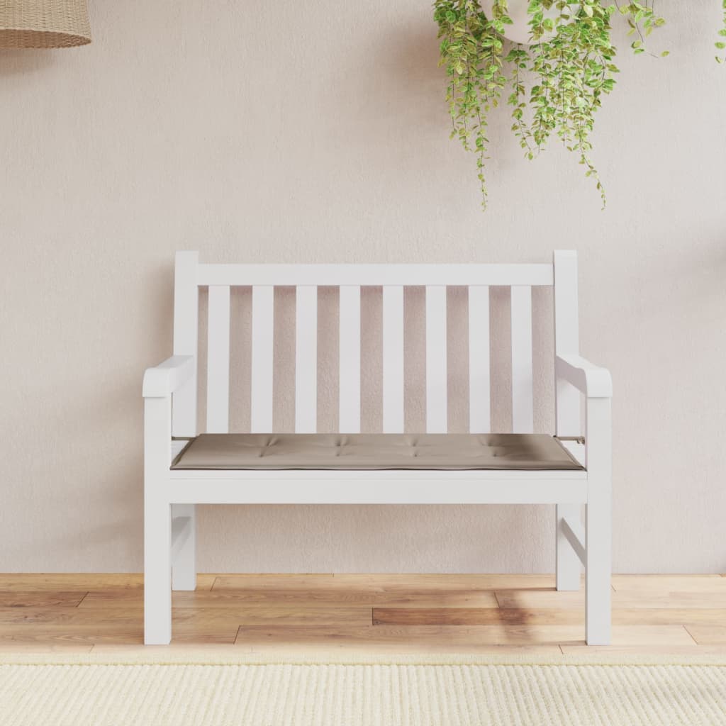 Vidaxl tuinbankkussen 120x50x4 cm oxford stof taupe