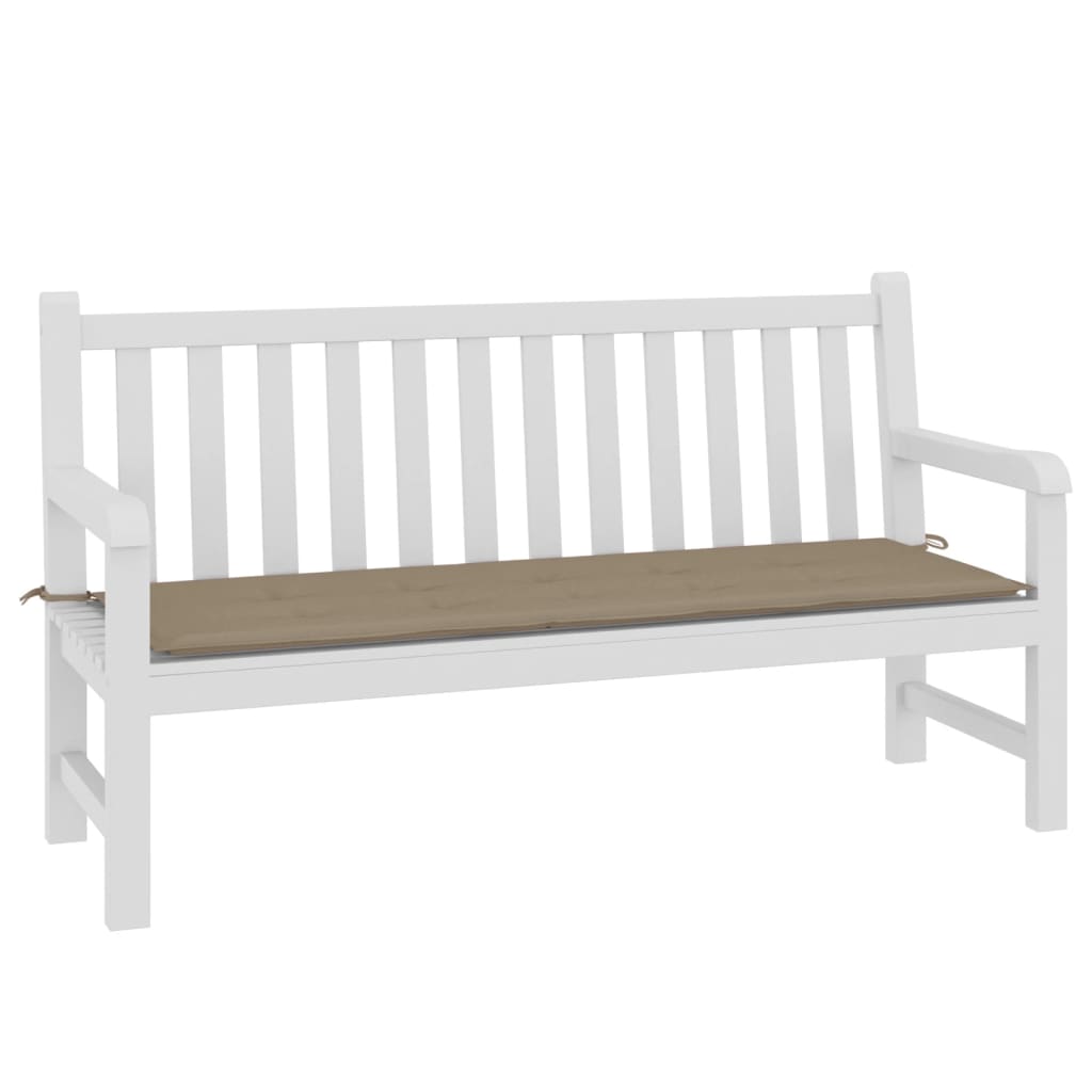 Vidaxl tuinbankkussen 150x50x4 cm oxford stof taupe