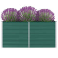 Vidaxl plantenbak verhoogd 160x80x77 cm gegalvaniseerd staal groen