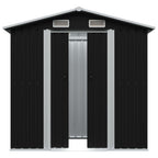 VidaXL Tuinberging 204x132x186 cm staal antraciet