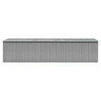 VidaXL Tuinschuur 257x779x181 cm gegalvaniseerd staal grijs