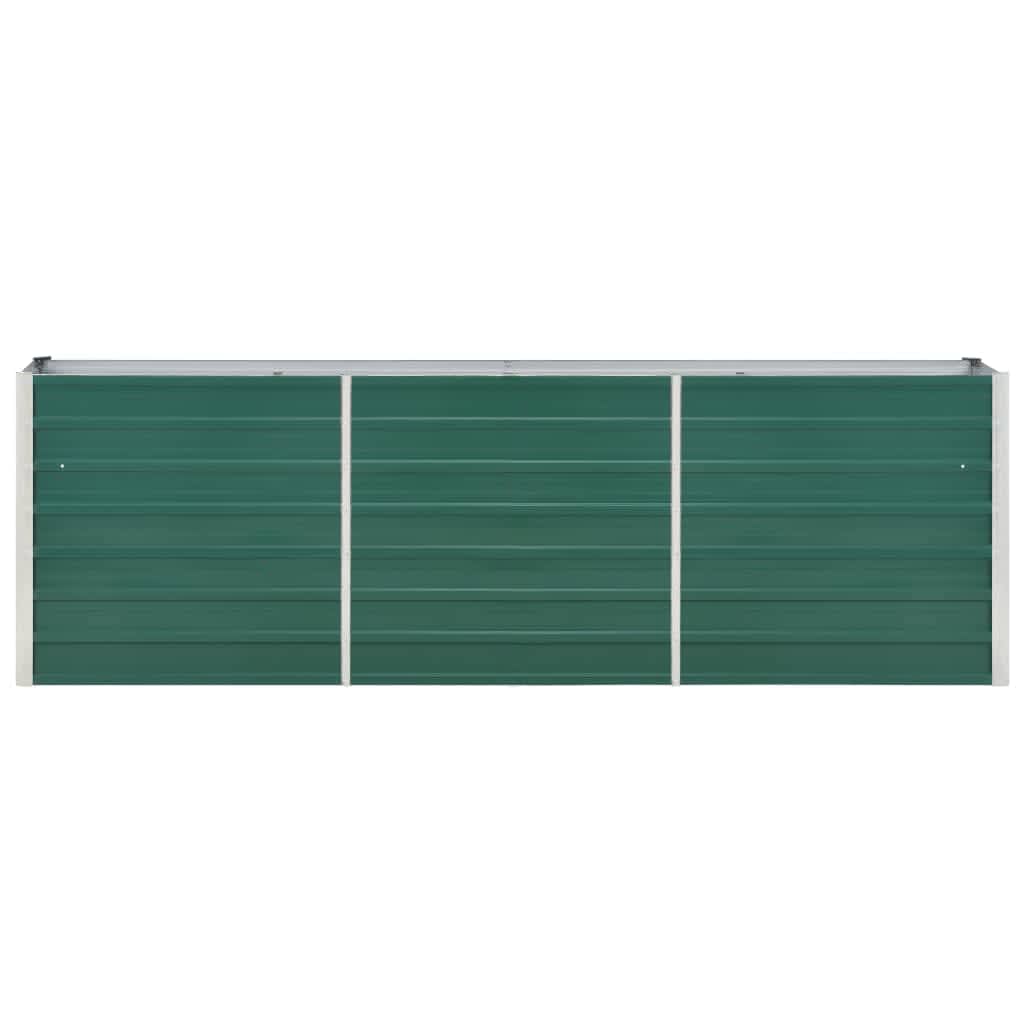 Vidaxl plantenbak verhoogd 240x40x77 cm gegalvaniseerd staal groen