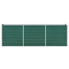 Vidaxl plantenbak verhoogd 240x40x77 cm gegalvaniseerd staal groen