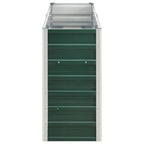 Vidaxl plantenbak verhoogd 240x40x77 cm gegalvaniseerd staal groen