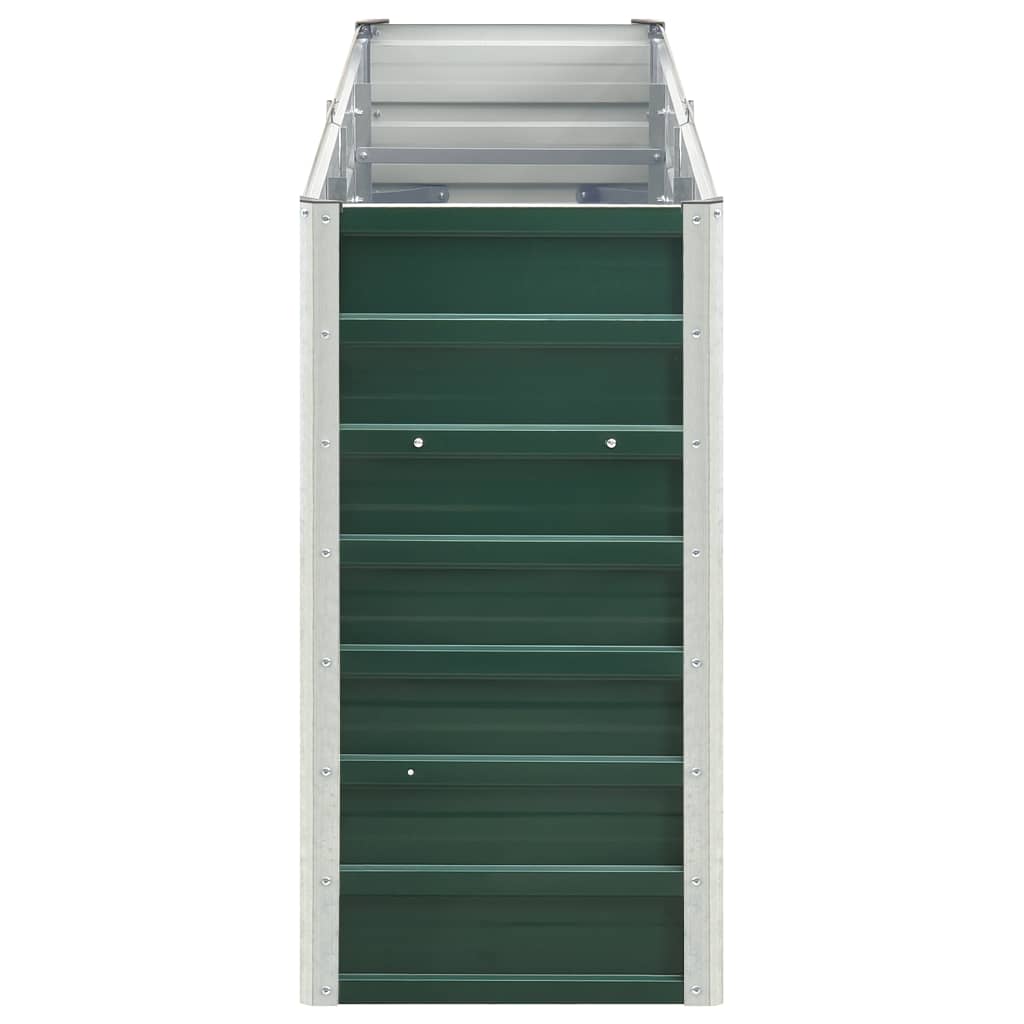 Vidaxl plantenbak verhoogd 240x40x77 cm gegalvaniseerd staal groen