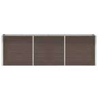 Vidaxl plantenbak verhoogd 240x40x77 cm gegalvaniseerd staal bruin