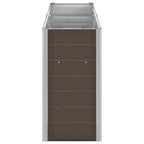Vidaxl plantenbak verhoogd 240x40x77 cm gegalvaniseerd staal bruin