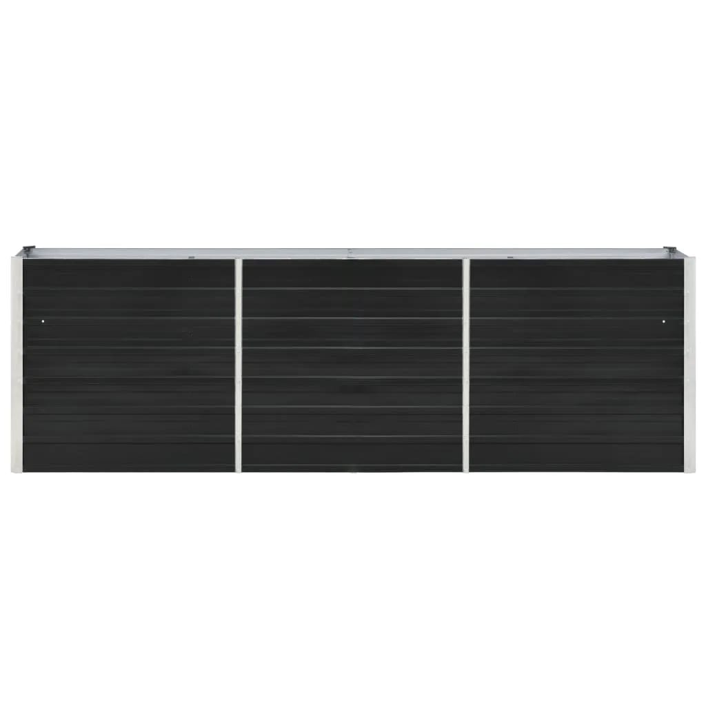 Vidaxl plantenbak verhoogd 240x40x77 cm gegalvaniseerd staal antraciet