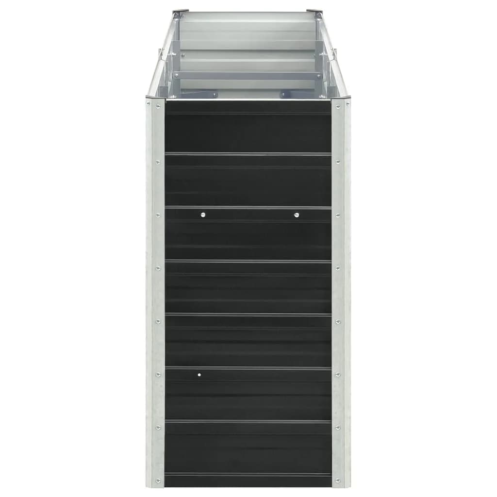 Vidaxl plantenbak verhoogd 240x40x77 cm gegalvaniseerd staal antraciet