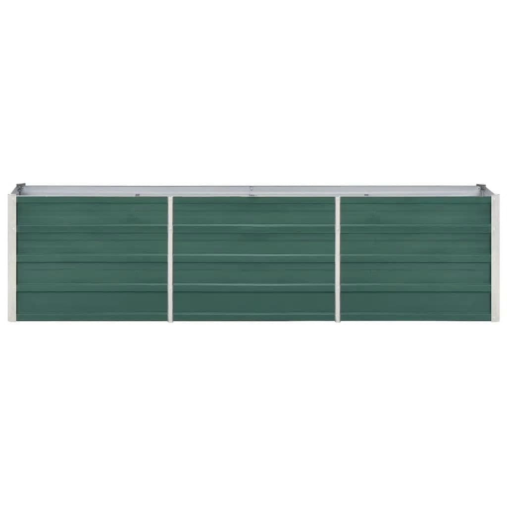 Vidaxl plantenbak verhoogd 240x40x45 cm gegalvaniseerd staal groen