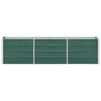 Vidaxl plantenbak verhoogd 240x40x45 cm gegalvaniseerd staal groen